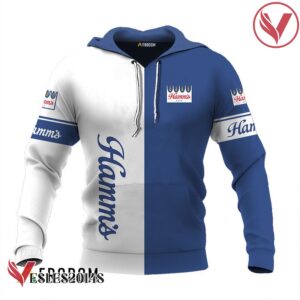 Personalized White and Blue Hamm's Beer Claw Hoodie & Zip Hoodie - Vesles2014S 1