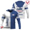 Personalized White and Blue Hamm's Beer Claw Hoodie & Zip Hoodie - Vesles2014S
