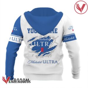 Personalized White and Blue Michelob ULTRA Claw Hoodie & Zip Hoodie - Vesles2014S 3
