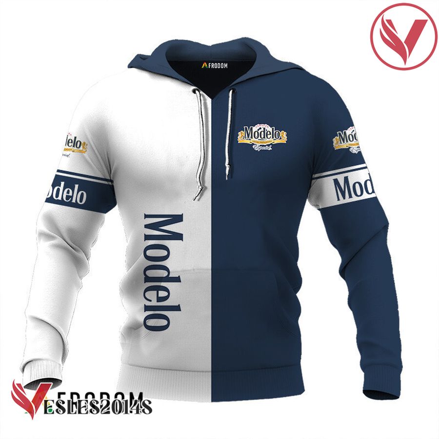 Personalized White and Blue Modelo Negra Claw Hoodie & Zip Hoodie - Vesles2014S 1