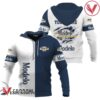 Personalized White and Blue Modelo Negra Claw Hoodie & Zip Hoodie - Vesles2014S