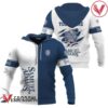 Personalized White and Blue Samuel Adams Claw Hoodie & Zip Hoodie - Vesles2014S