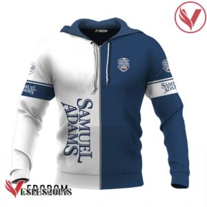 Personalized White and Blue Samuel Adams Claw Hoodie & Zip Hoodie - Vesles2014S 2