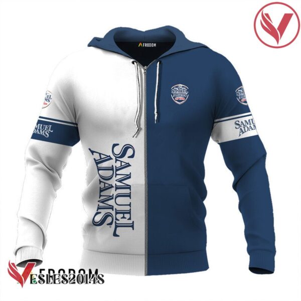 Personalized White and Blue Samuel Adams Claw Hoodie & Zip Hoodie - Vesles2014S 2