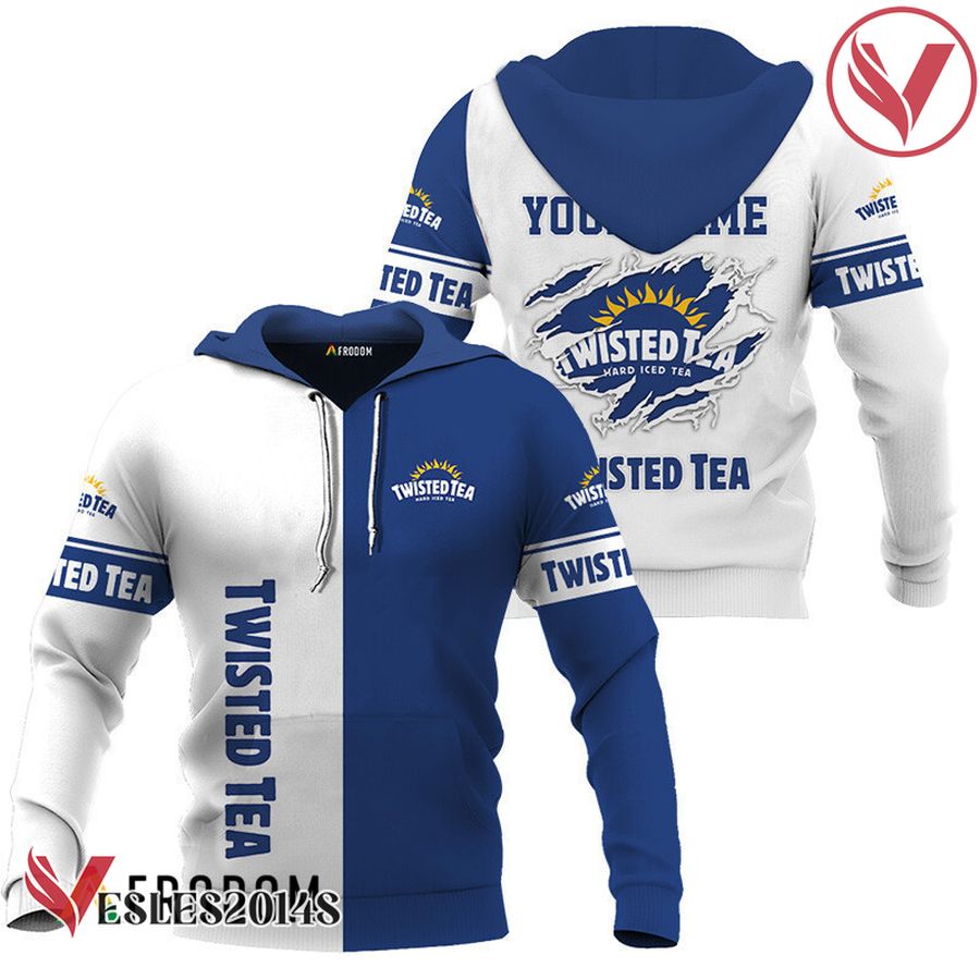 Personalized White and Blue Twisted Tea Claw Hoodie & Zip Hoodie - Vesles2014S