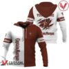 Personalized White and Brown Captain Morgan Claw Hoodie & Zip Hoodie - Vesles2014S