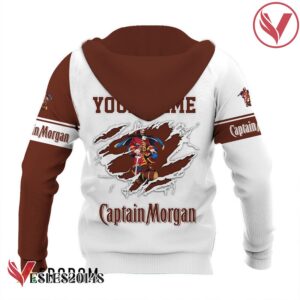 Personalized White and Brown Captain Morgan Claw Hoodie & Zip Hoodie - Vesles2014S 3