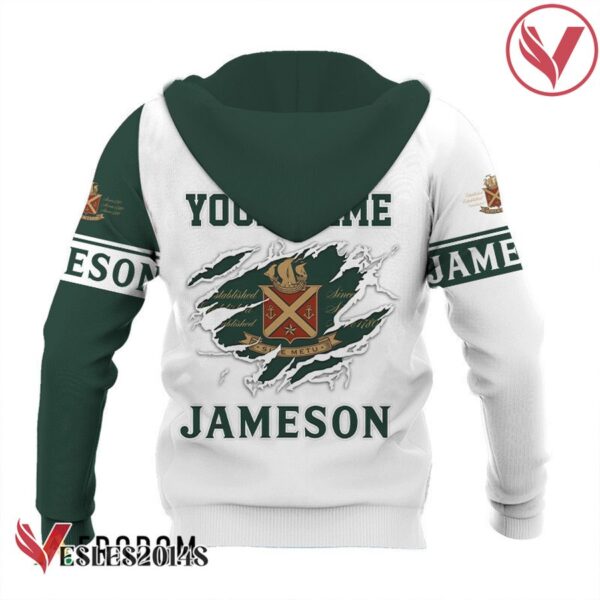 Personalized White and Green Jameson Claw Hoodie & Zip Hoodie - Vesles2014S 3