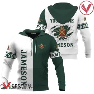 Personalized White and Green Jameson Claw Hoodie & Zip Hoodie - Vesles2014S