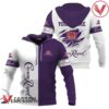 Personalized White and Purple Crown Royal Claw Hoodie & Zip Hoodie - Vesles2014S
