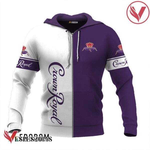 Personalized White and Purple Crown Royal Claw Hoodie & Zip Hoodie - Vesles2014S 2