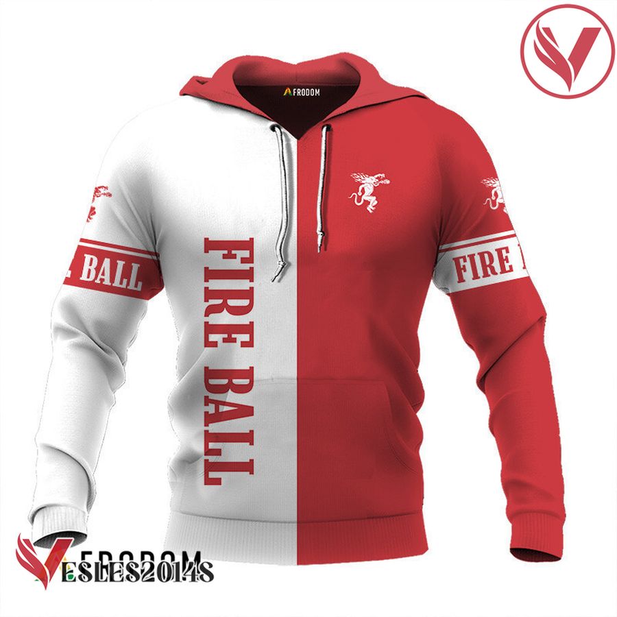 Personalized White and Red Fireball Whisky Claw Hoodie & Zip Hoodie - Vesles2014S 1