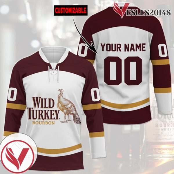 Personalized Wild Turkey Bourbon Custom Hockey Jersey, Trending Gifts For Fans - Vesles2014s