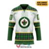 Personalized Winnipeg Jets St Patrick Day Hockey Jersey, Trending Gifts For Fans - Vesles2014s