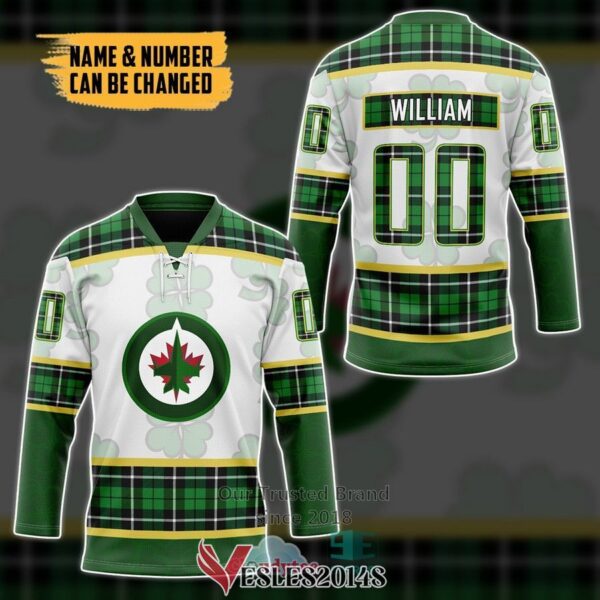 Personalized Winnipeg Jets St Patrick Day Hockey Jersey, Trending Gifts For Fans - Vesles2014s 2