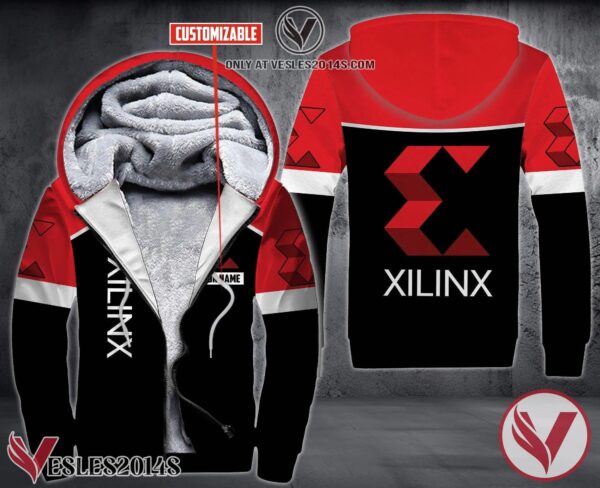 Personalized Xilinx Uniform Fleece Hoodie, Unique Gifts For Employee - Vesles2014S 1