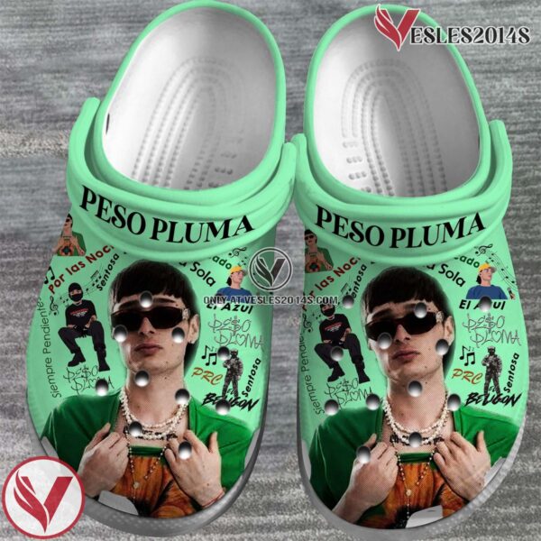Peso Pluma Singer Music Crocs Crocband Clogs Shoes, Unique Gifts For Fans Style 2 - Vesles2014S 2