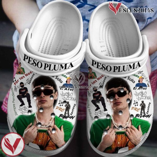 Peso Pluma Singer Music Crocs Crocband Clogs Shoes, Unique Gifts For Fans Style 6 - Vesles2014S