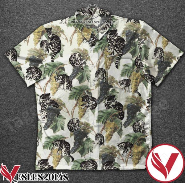 Pet Cat With Bunch Of Grapes Hawaiian Shirt, Unique Gifts For Friends - Vesles2014S 1