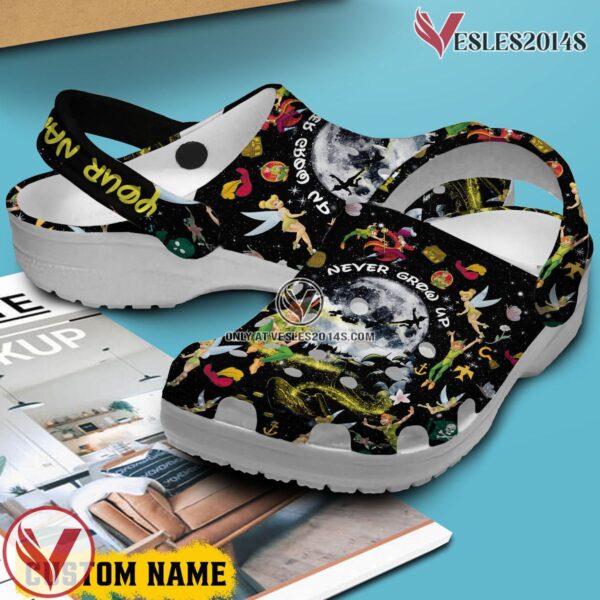 Peter Pan And Tinker Bell Cartoon Crocs Crocband Clogs Shoes Comfortable For Men Women and Kids, Unique Gift From  Vesles2014S 3