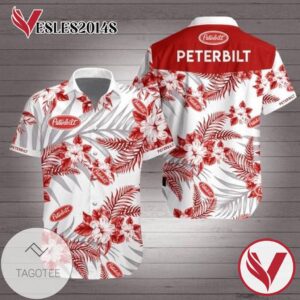 Peterbilt Hawaiian Tropical Hawaiian Graphic Print Short Sleeve Hawaiian Casual Shirt Vesles2014S 1