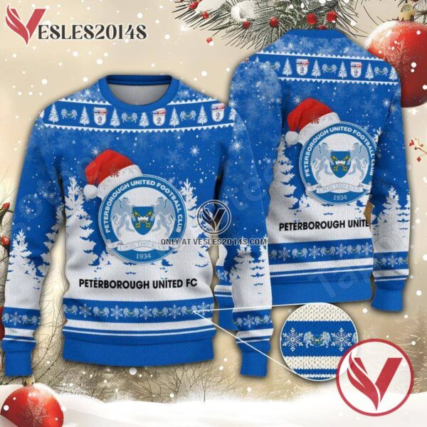 Peterborough United F.C Sport Ugly Christmas Sweater, Unique Gifts For Fans - Vesles2014aS 1