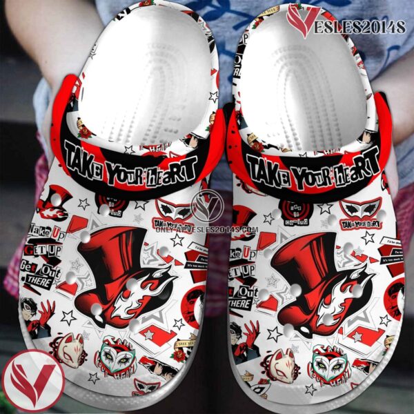 Phantom Thieves Take Your Heart Music Crocs Crocband Clogs Shoes, Unique Gifts For Fans - Vesles2014S