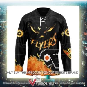 Philadelphia Flyers Blood Personalized Hockey Jersey Shirt, Trending Gifts For Fans - Vesles2014s 2