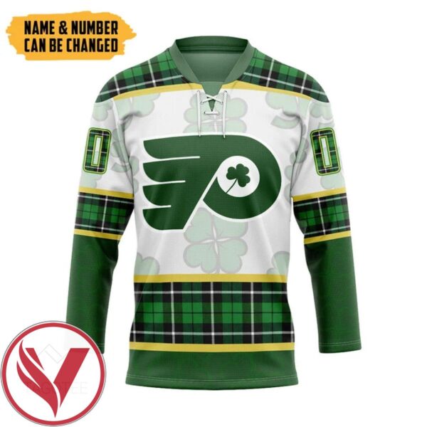 Philadelphia Flyers St Patrick Day Custom Name Custom Number Hockey Jersey, Trending Gifts For Fans - Vesles2014s