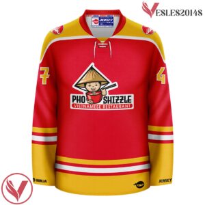 Pho Shizzle Vietnamese Restaurant Funny Hockey Jersey - Vesles2014S 2