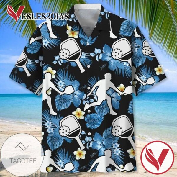 Pickle ball nature Print Short Sleeve Hawaiian Casual Shirt Vesles2014S 1