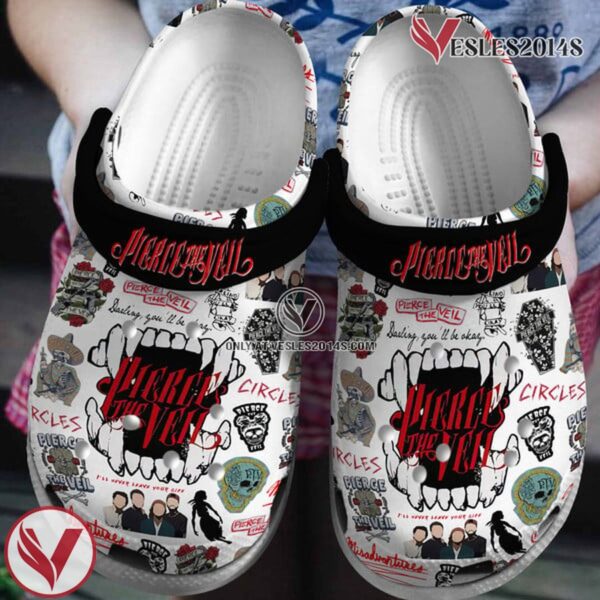 Pierce The Veil Music Crocs Crocband Clogs Shoes, Unique Gifts For Fans Style 4 - Vesles2014S
