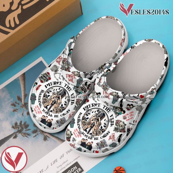Pierce The Veil Music Crocs Crocband Clogs Shoes, Unique Gifts For Fans Style 5 - Vesles2014S 2