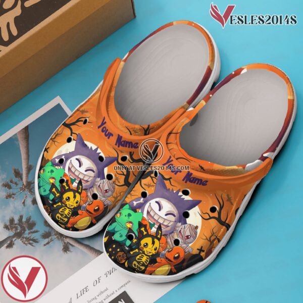 Pikachu Hallowen Cartoon Crocs Crocband Clogs Shoes Comfortable For Men Women and Kids, Unique Gift From  Vesles2014S 2