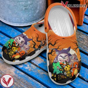 Pikachu Hallowen Cartoon Crocs Crocband Clogs Shoes Comfortable For Men Women and Kids, Unique Gift From  Vesles2014S 4