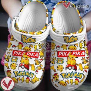 Pikachu Pokemon Anime Cartoon Crocs Crocband Clogs Shoes Comfortable For Men Women and Kids Style 1, Unique Gift From  Vesles2014S