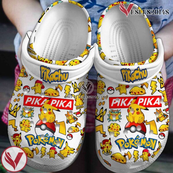 Pikachu Pokemon Anime Cartoon Crocs Crocband Clogs Shoes Comfortable For Men Women and Kids Style 1, Unique Gift From  Vesles2014S