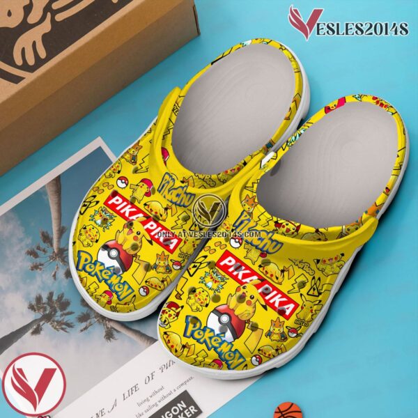 Pikachu Pokemon Anime Cartoon Crocs Crocband Clogs Shoes Comfortable For Men Women and Kids Style 2, Unique Gift From  Vesles2014S 3