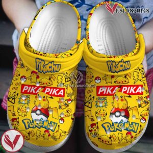 Pikachu Pokemon Anime Cartoon Crocs Crocband Clogs Shoes Comfortable For Men Women and Kids Style 2, Unique Gift From  Vesles2014S