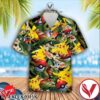 Pikachu Pokemon Pokeball Tropical Forest Hawaiian Shirt And Short, Unique Gifts For Friends - Vesles2014S 1