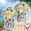 Pikachu Pokemon World White Hawaiian Shirt And Short, Unique Gifts For Friends - Vesles2014S 1