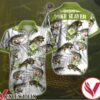 Pike Slayer Green Tropical Floral White Hawaiian Shirt, Unique Gifts For Friends - Vesles2014S 1