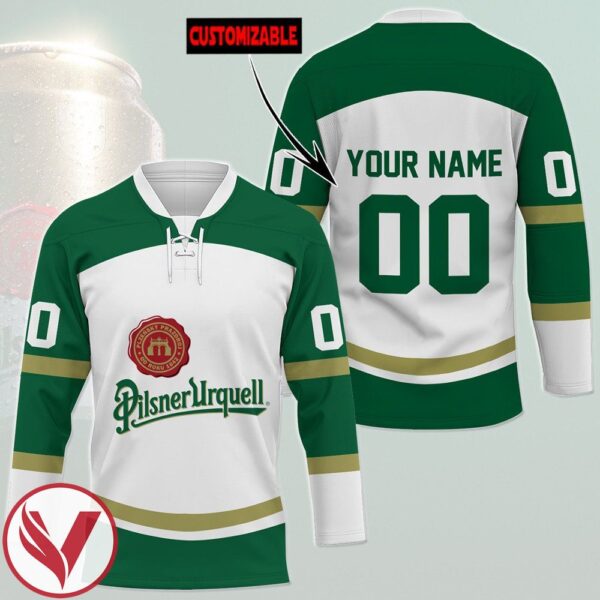 Pilsner Urquell Personalized Hockey Jersey, Trending Gifts For Fans - Vesles2014s