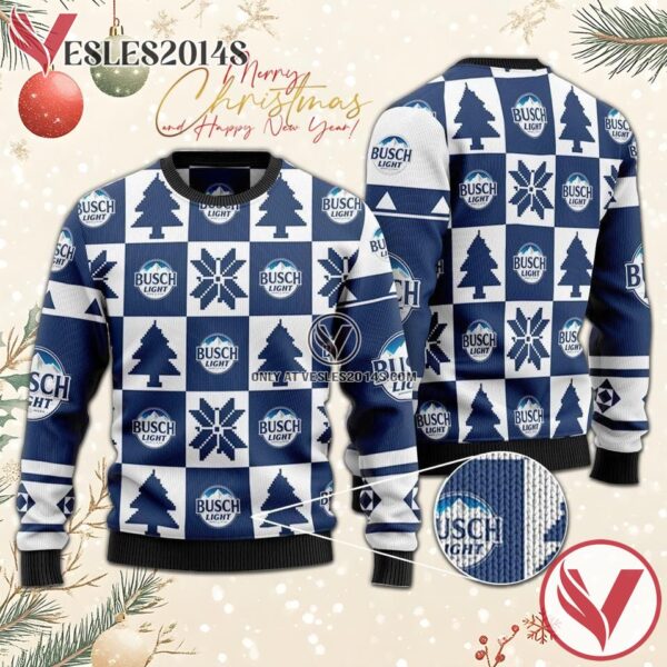 Pine Busch Light Ugly Christmas Sweater, Unique Winter Outfits For Fans - Vesles2014S  1
