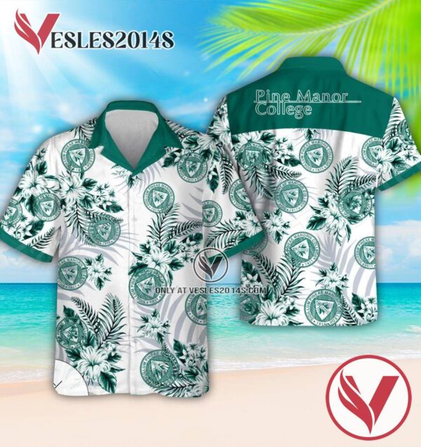 Pine Manor College Aloha Summer Shirt And Shorts, Perfect Gifts Idea In Holiday - Vesles2014S