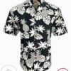 Pineapple Leaf Print Made In Hawaii Graphic Print Short Sleeve Hawaiian Casual Shirt Vesles2014S