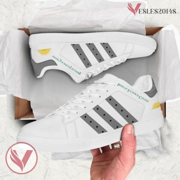 Pinellas Technical College-St. Petersburg Logo Low Top Shoes, Unique Sneaker For Fans - Vesles2014s