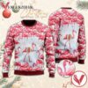 Pink Flamingo Christmas Village Ugly Sweater, Unique Winter Outfits For Fans - Vesles2014S  1