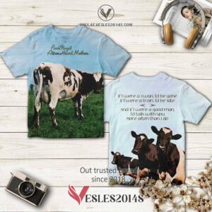 Pink Floyd Atom Heart Mother 1 Album 3D T-Shirt, Perfect Gifts For Music Lovers - Vesles2014S