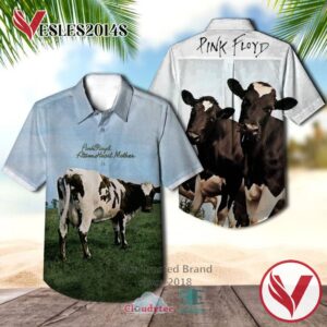 Pink Floyd Atom Heart Mother Casual Hawaiian Shirt, Best Gifts For Summer Vesles2014S